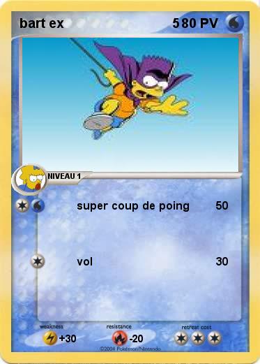 Pokemon bart ex                               5   