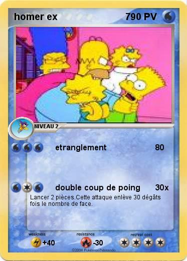 Pokemon homer ex                           7