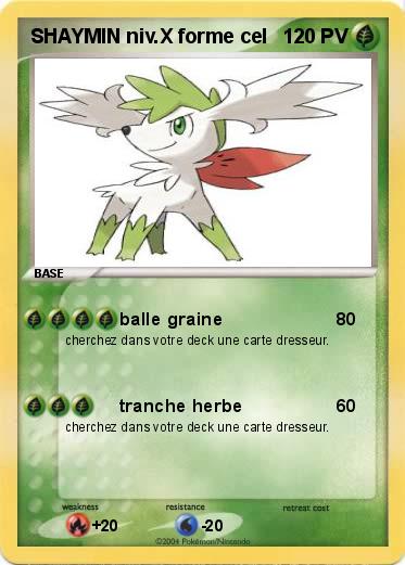 Pokemon SHAYMIN niv.X forme cel