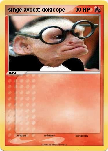 Pokemon singe avocat dokicope