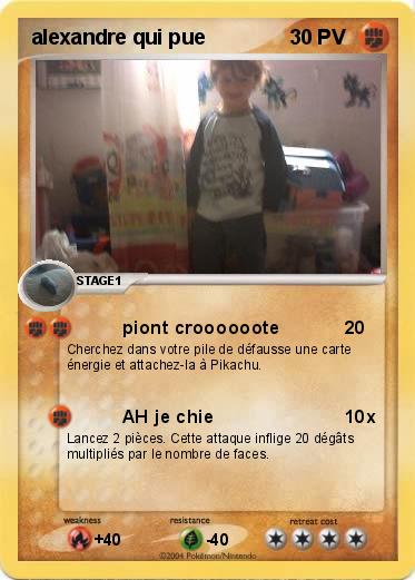 Pokemon alexandre qui pue