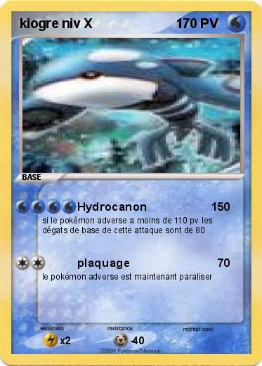 Pokemon kiogre niv X                       1