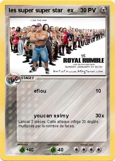 Pokemon les super super star   ex