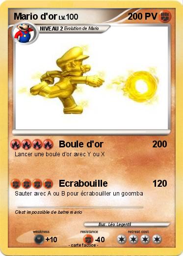 Pokemon Mario d'or