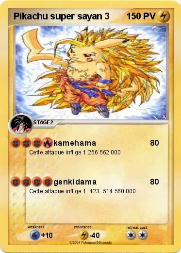 Pokemon Pikachu super sayan 3