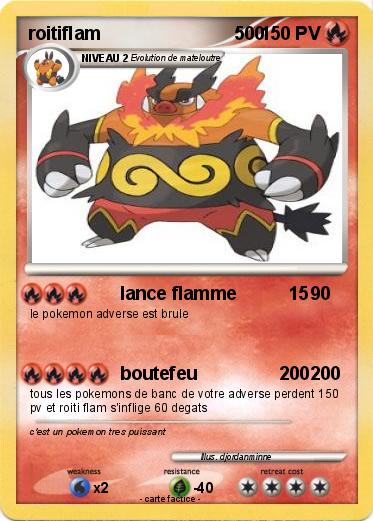 Pokemon roitiflam                          500