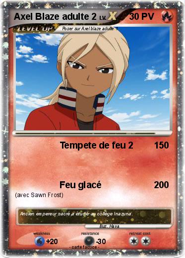 Pokemon Axel Blaze adulte 2
