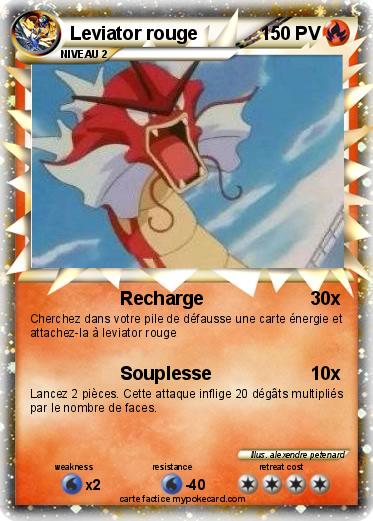Pokemon Leviator rouge