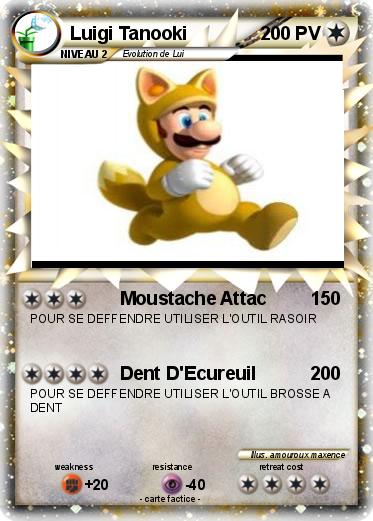 Pokemon Luigi Tanooki