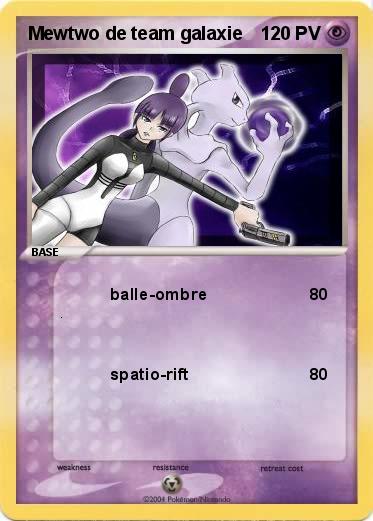 Pokemon Mewtwo de team galaxie