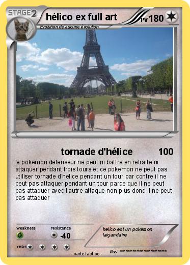 Pokemon hélico ex full art