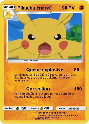 Pokemon Pikachu énervé