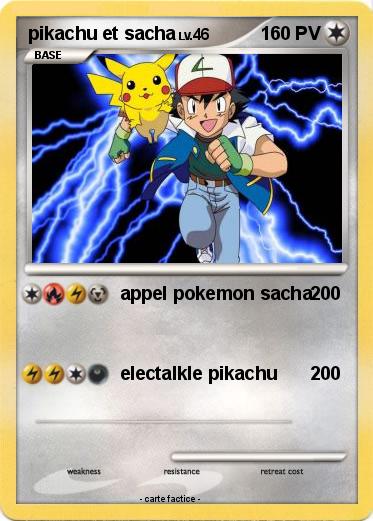 Pokemon pikachu et sacha