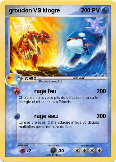 Pokemon groudon VS kiogre