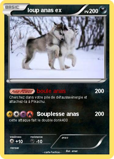 Pokemon loup anas ex