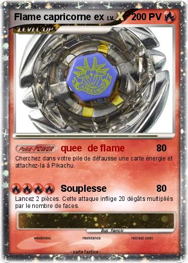 Pokemon Flame capricorne ex