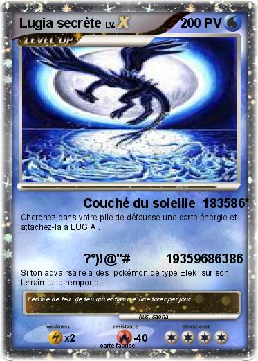 Pokemon Lugia secrète