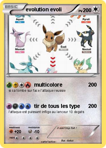 Pokemon evolution evoli