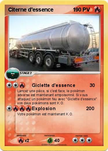 Pokemon Citerne d'essence             1