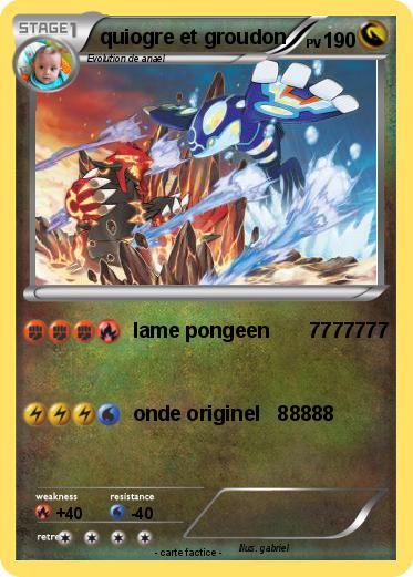 Pokemon quiogre et groudon