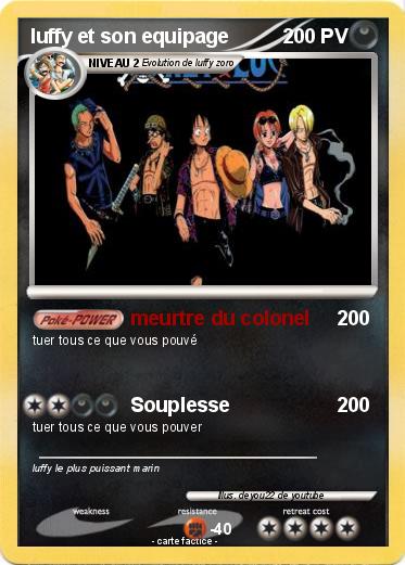 Pokemon luffy et son equipage