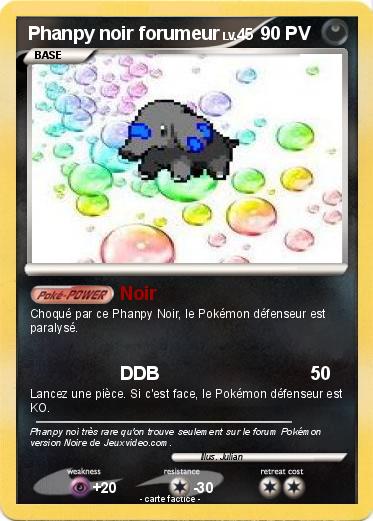 Pokemon Phanpy noir forumeur