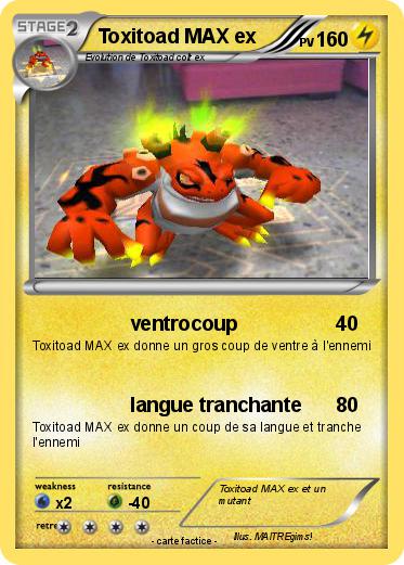 Pokemon Toxitoad MAX ex