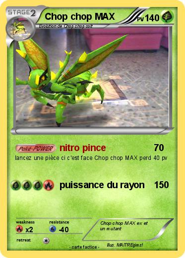 Pokemon Chop chop MAX
