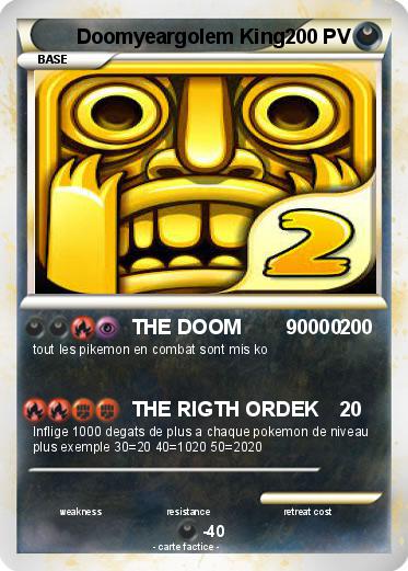 Pokemon Doomyeargolem King