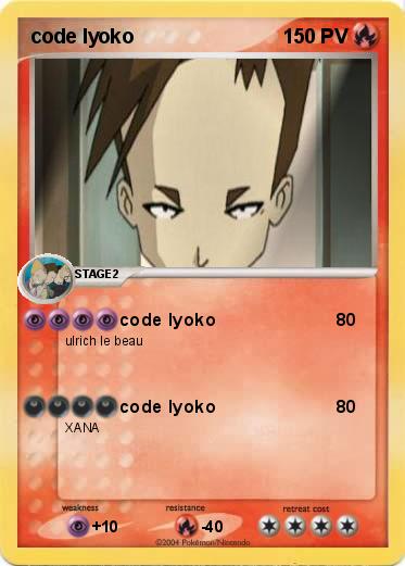 Pokemon code lyoko