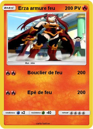Pokemon Erza armure feu