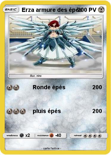 Pokemon Erza armure des épés