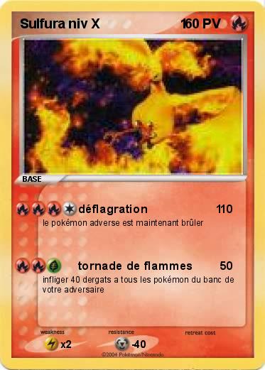 Pokemon Sulfura niv X                      1