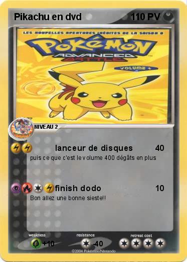 Pokemon Pikachu en dvd