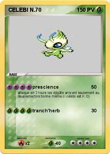 Pokemon CELEBI N.70