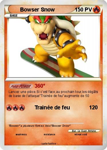 Pokemon Bowser Snow
