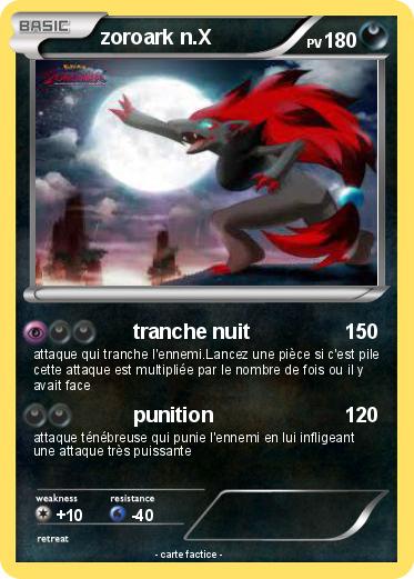 Pokemon zoroark n.X