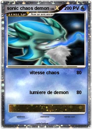 Pokemon sonic chaos demon