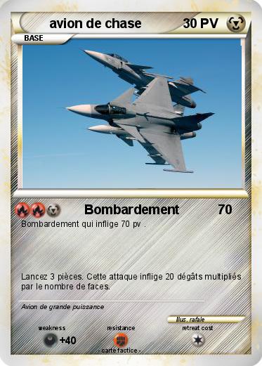 Pokemon avion de chase