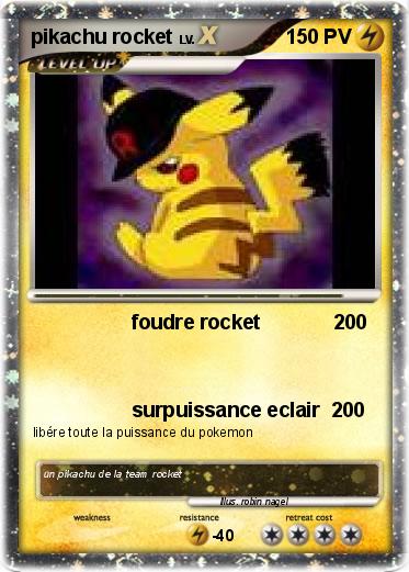 Pokemon pikachu rocket