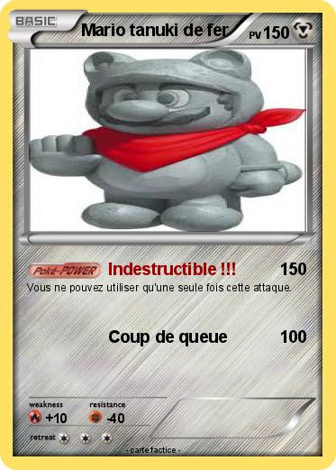 Pokemon Mario tanuki de fer