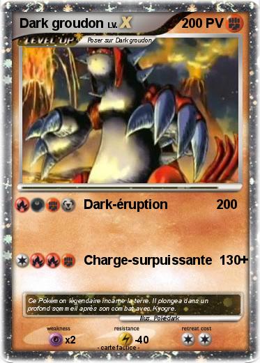 Pokemon Dark groudon