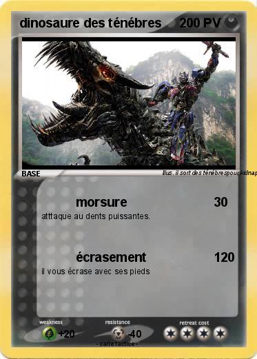 Pokemon dinosaure des ténébres