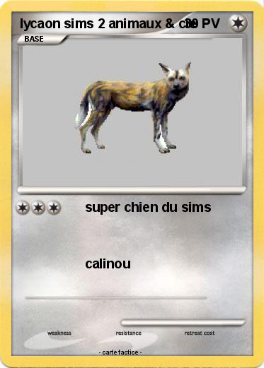 Pokemon lycaon sims 2 animaux & cie