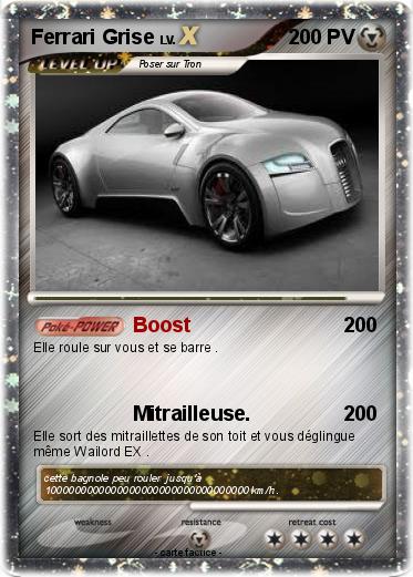 Pokemon Ferrari Grise
