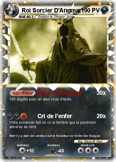 Pokemon Roi Sorcier D'Angmar