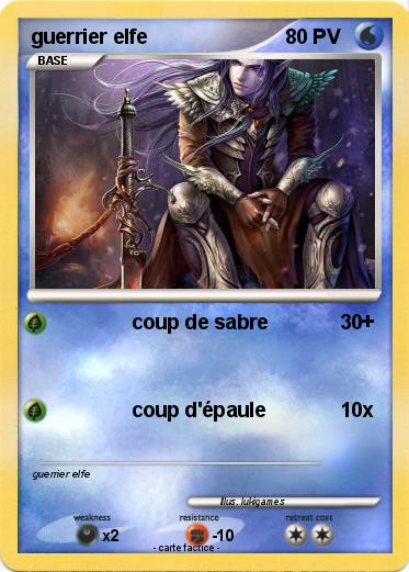 Pokemon guerrier elfe