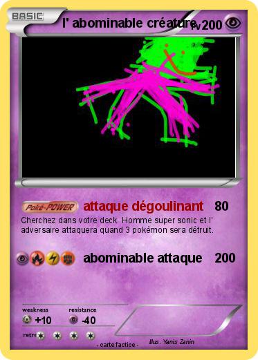 Pokemon l' abominable créature