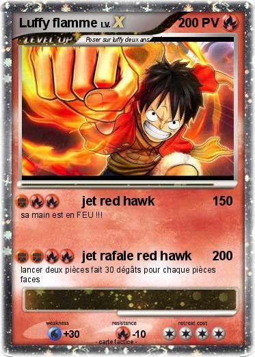 Pokemon Luffy flamme