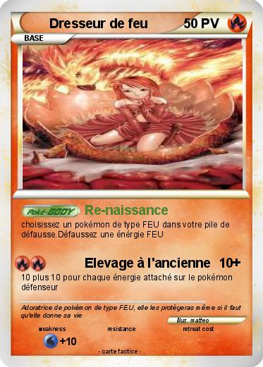 Pokemon Dresseur de feu